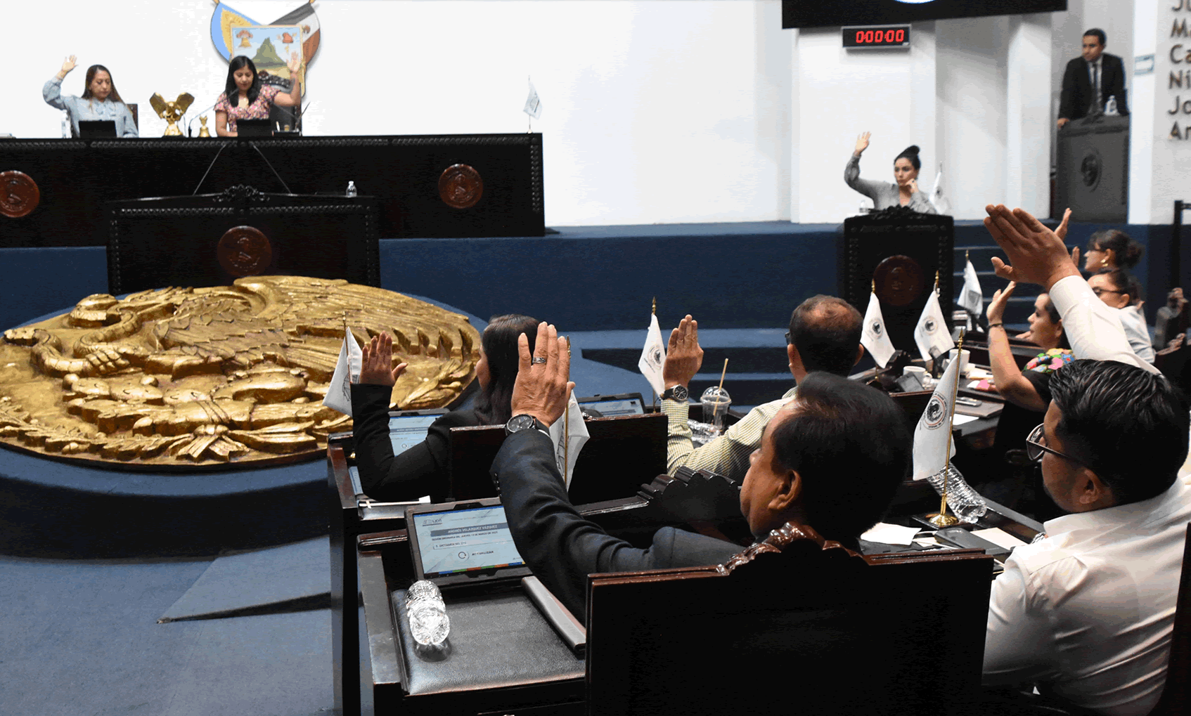 imagen que te permite ver a los Diputados en Sesión