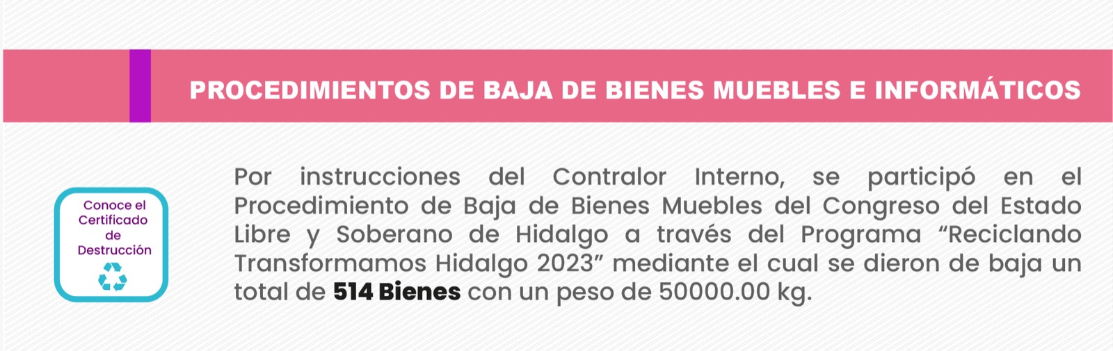 descarga el certificado de destrucción